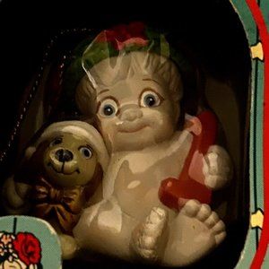 Cavanagh/Cast Art Brand "Dreamsicles" Ornament w/Dog (VTG-1997) NEW IN BOX